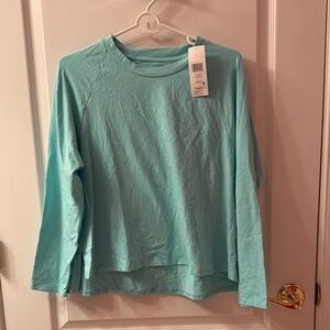 Eileen Fisher Aqua Long Sleeve Top